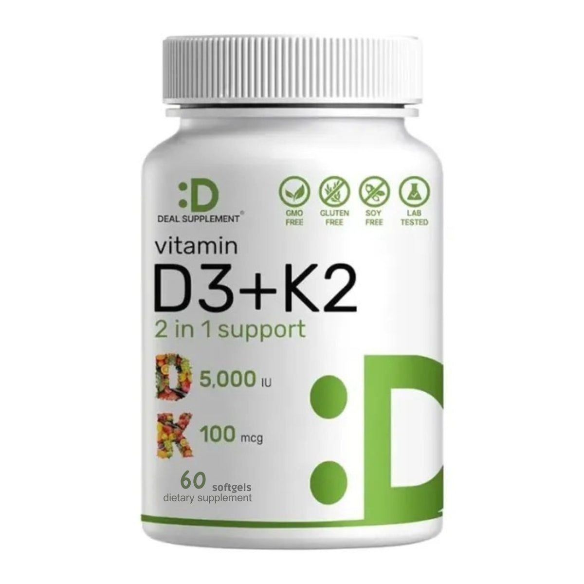 Suplemento de vitamina D3K2 - Tu escudo diario en una cápsula